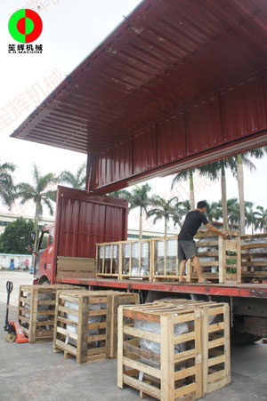 客戶李總定購我司大批瓜果分瓣及切割加工設(shè)備!