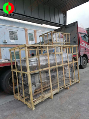 渦流洗菜機組發(fā)往山東客戶!