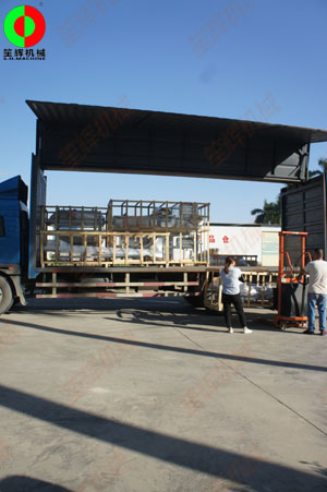 果蔬清洗機等食品前處理設(shè)備生產(chǎn)線按期交付出貨！