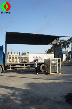 渦流洗菜機等蔬果加工設備按期出貨交付客戶！