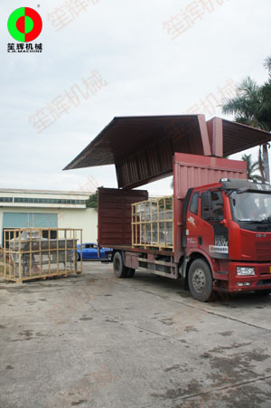 多套蔬果洗菜機(jī)組按客交期準(zhǔn)時(shí)裝車出貨！