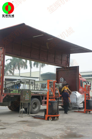 雞蛋清洗,風(fēng)干,光檢,打蛋生產(chǎn)線裝車交付！